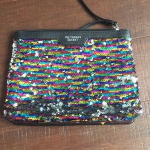 Sequin Victoria's Secret Cosmetic Bag
